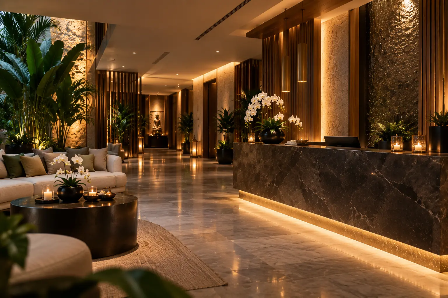Reception at Century Arab Spa, spa near me in Abu Dhabi