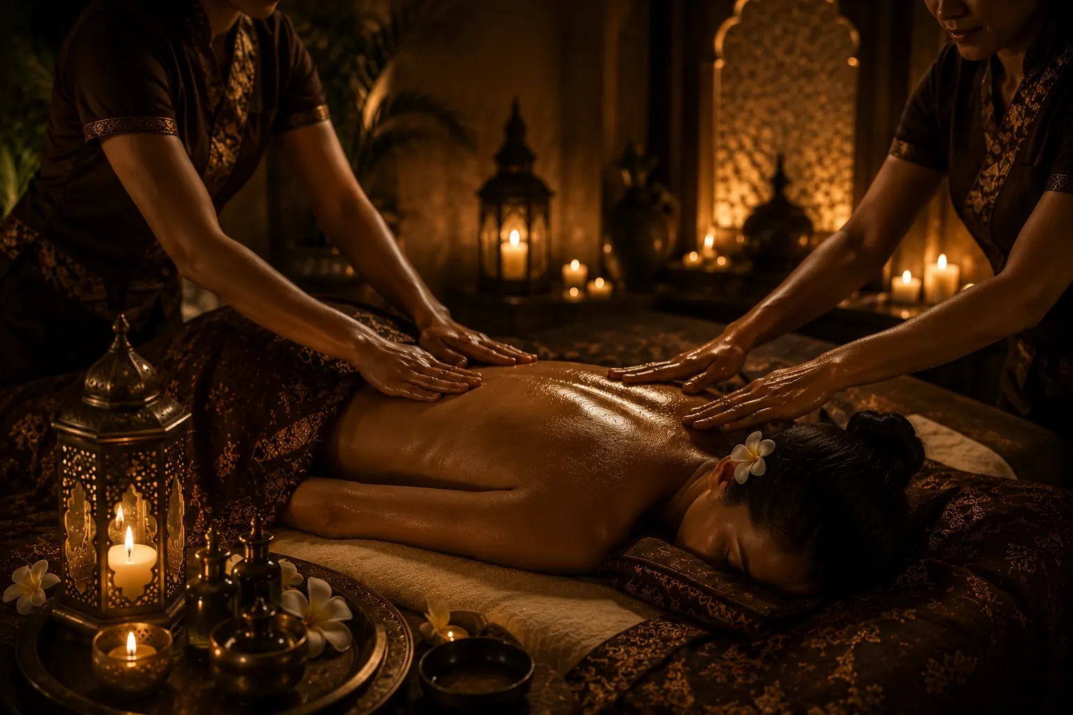 4 hand massage in Abu Dhabi