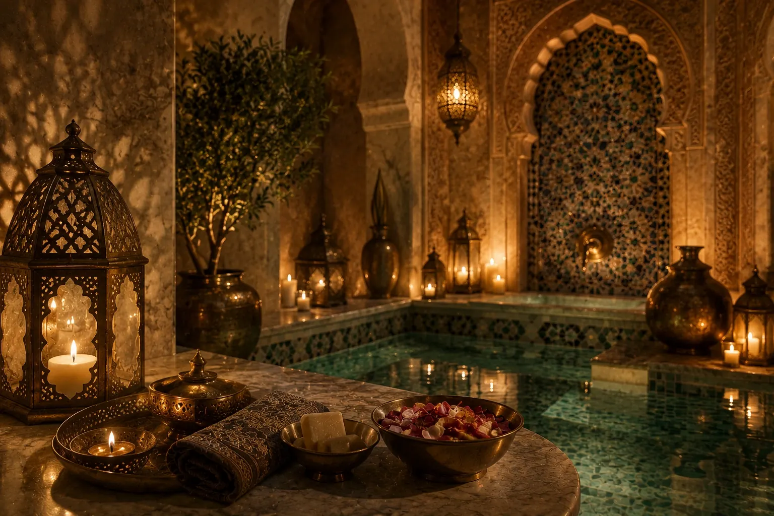 Moroccan bath in Abu Dhabi